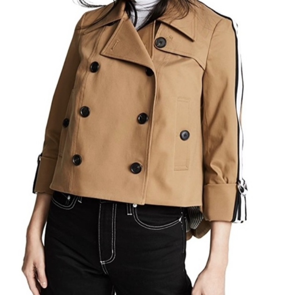 Veronica beard trench short, mert jacket